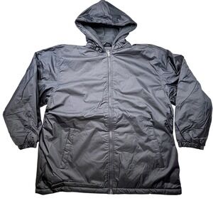 Cold Storage Weather Tested Jacket XL NAVY Polyester Hooded Zip‎ Up Lined